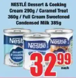 Boxer Nestle Dessert & Cooking Cream/ Caramel Treat/ Full Cream Sweetened Condensed Milk offer