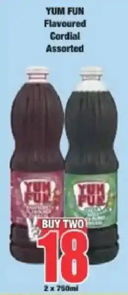 Boxer YUM FUN Flavoured Cordial Assorted offer