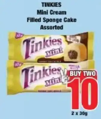 Boxer Tinkies Mini Cream Filled Sponge Cake Assorted offer