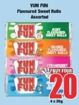 Boxer Yum Fun Flavoured Sweet Rolls Assorted offer