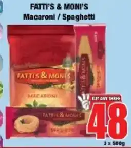Boxer Fatti's & Moni's Macaroni/ Spaghetti offer