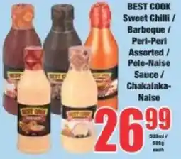 Boxer Best Cook Sweet Chilli/ Barbeque/ Peri-Peri Assorted/ Pele-Naise Sauce/ Chakalaka-Naise offer