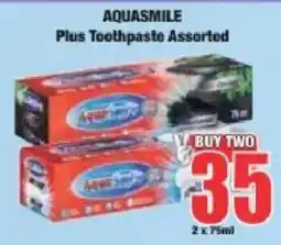 Boxer Aquasmile Plus Toothpaste Assorted offer