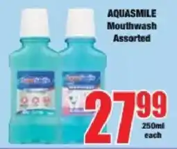 Boxer Aquasmile Mouthwash Assorted offer