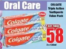 Boxer Colgate Triple Action Toothpaste Value Pack offer