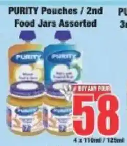 Boxer Purity Pouches/ 2nd Food Jars Assorted offer