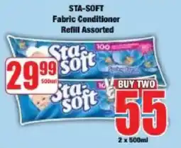 Boxer Sta-soft Fabric Conditioner Refill Assorted offer