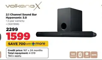 HiFi Corp Volkano X 2.1 Channel Sound Bar Hypersonic 3.0 offer