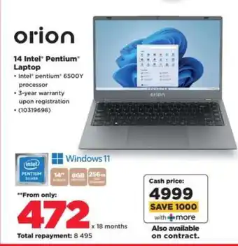 HiFi Corp orion 14 Intel Pentium Laptop offer