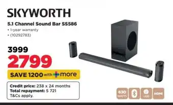 HiFi Corp SKYWORTH 5.1 Channel Sound Bar SS586 offer