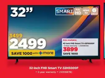 HiFi Corp 32-inch FHD Smart TV-32H5000F offer