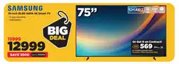 HiFi Corp Samsung 75-inch QLED Q65A 4K Smart TV offer