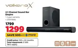 HiFi Corp Volkano X 2.1 Channel Sound Bar Empire offer