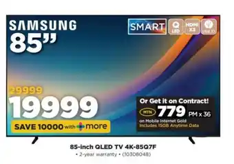 HiFi Corp Samsung 85-inch QLED TV 4K-85Q7F offer