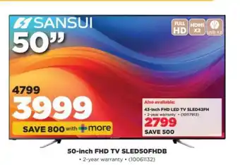 HiFi Corp Sansui 50-inch FHD TV SLED50FHDB offer