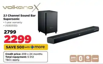 HiFi Corp Volkano X 2.1 Channel Sound Bar Supersonic offer