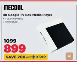 HiFi Corp MECOOL 4K Google TV Box Media Player offer