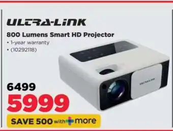 HiFi Corp Ultra-Link 800 Lumens Smart HD Projector offer