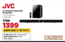 HiFi Corp JVC 2.1 Channel Sound Bar TH-BY370 offer
