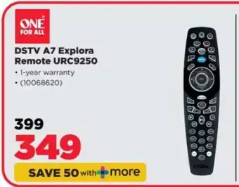 HiFi Corp DSTV A7 Explora Remote URC9250 offer
