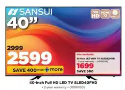 HiFi Corp 40-inch Full HD LED TV SLED40FHD offer