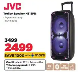 HiFi Corp JVC Trolley Speaker N518PB offer