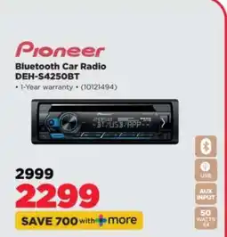 HiFi Corp Pioneer Bluetooth Car Radio DEH-S4250BT offer