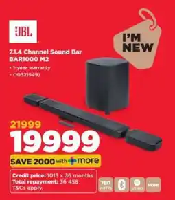 HiFi Corp JBL 7.1.4 Channel Sound Bar BAR1000 M2 offer
