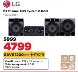HiFi Corp LG 2.1 Channel HiFi System CJ45N offer