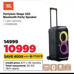 HiFi Corp JBL Partybox Stage 320 Bluetooth Party Speaker offer