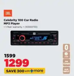 HiFi Corp JBL Celebrity 100 Car Radio MP3 Player offer