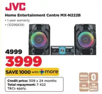 HiFi Corp JVC Home Entertainment Centre MX-N222B offer