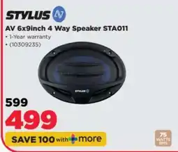 HiFi Corp STYLUS AV 6x9inch 4 Way Speaker STA011 offer