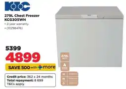 HiFi Corp 279L Chest Freezer KCG305WH offer