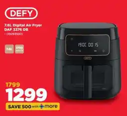HiFi Corp Defy 7.6L Digital Air Fryer DAF 3376 DB offer