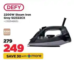 HiFi Corp DEFY 2200W Steam Iron Grey SI2322CX offer