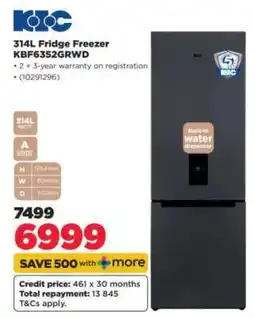 HiFi Corp KIC 314L Fridge Freezer KBF6352GRWD offer