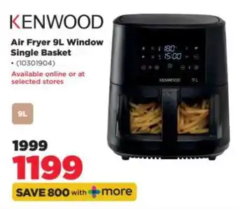 HiFi Corp KENWOOD Air Fryer 9L Window Single Basket offer