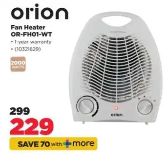 HiFi Corp Orion Fan Heater OR-FH01-WT offer