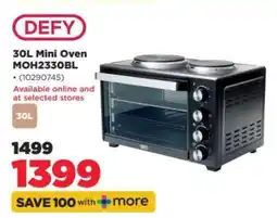 HiFi Corp DEFY 30L Mini Oven MOH2330BL offer