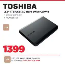 HiFi Corp TOSHIBA 2.5 1TB USB 3.0 Hard Drive Canvio offer