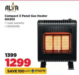 HiFi Corp Compact 3 Panel Gas Heater GH303 offer