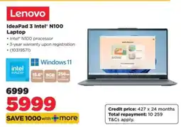 HiFi Corp Lenovo IdeaPad 3 Intel N100 Laptop offer