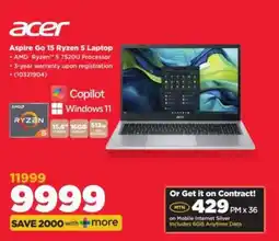 HiFi Corp Acer Aspire Go 15 Ryzen 5 Laptop offer