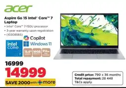 HiFi Corp Acer Aspire Go 15 Intel Core 7 Laptop offer