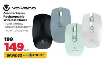 HiFi Corp Volkano Granite Series Rechargeable Wireless Mouse offer