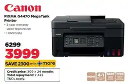 HiFi Corp Canon PIXMA G4470 MegaTank Printer offer
