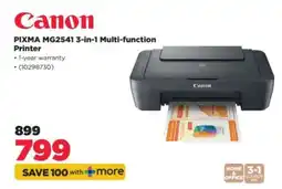 HiFi Corp Canon PIXMA MG2541 3-in-1 Multi-function Printer offer