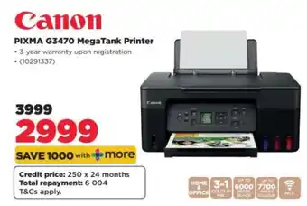 HiFi Corp Canon PIXMA G3470 MegaTank Printer offer
