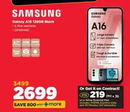 HiFi Corp Samsung Galaxy A16 128GB Black offer